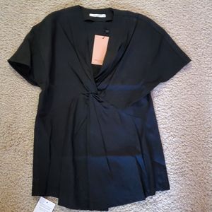 MM Lafleur Top Black Paddi Linen